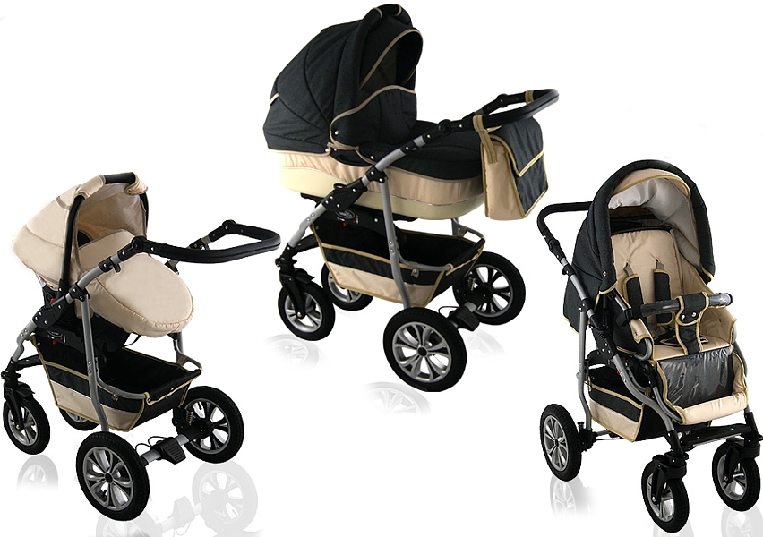 Krasnal Citygo 3in1 (pushchair + carrycot + car seat with adapter) 2022/2022