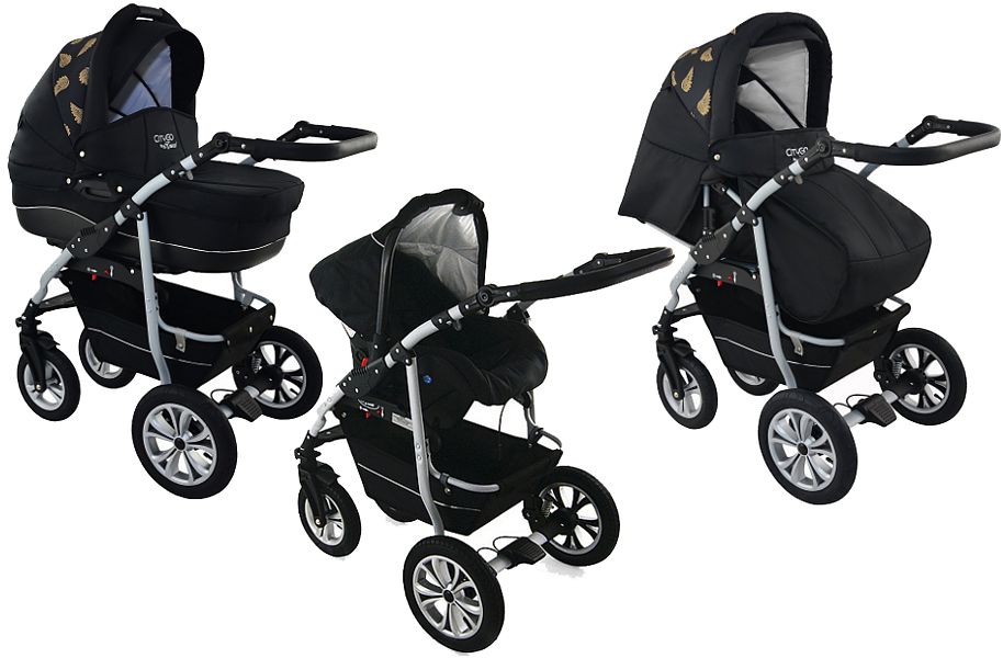 Krasnal Citygo Wings 3in1 (pushchair + carrycot + car seat with adapter) 2022/2022