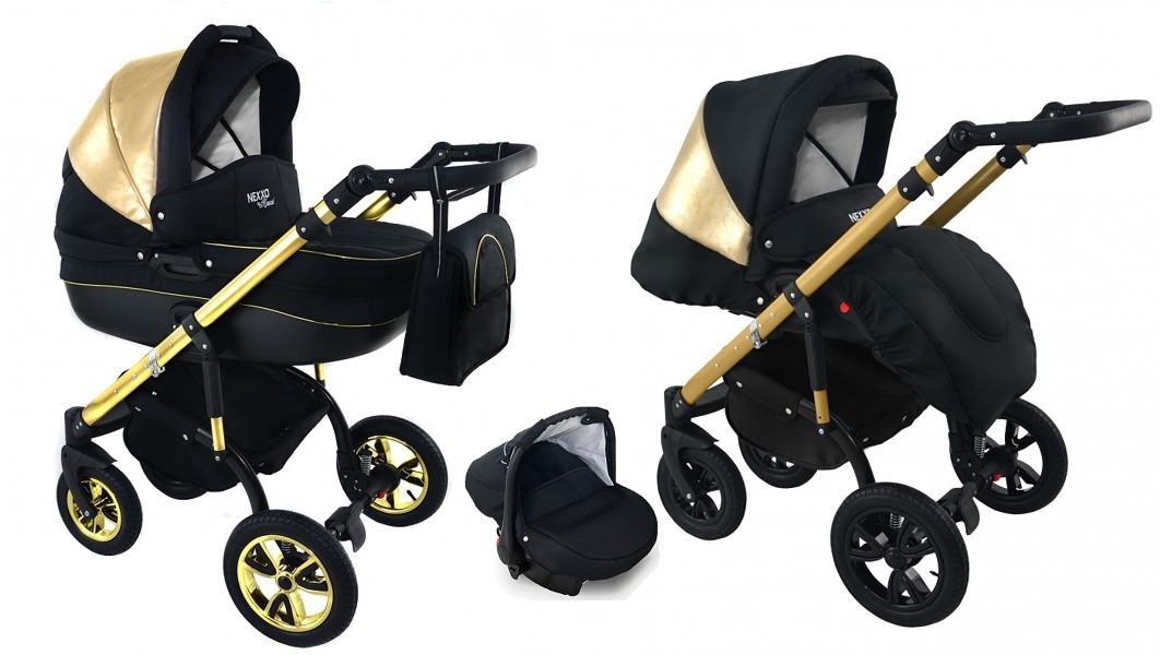 Krasnal Nexxo Mineral Delux 3in1 (pushchair + carrycot + car seat with adapter) 2022/2023