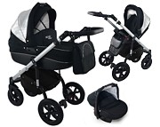 Krasnal Nexxo Mineral 3in1 (pushchair + carrycot + car seat with adapter) 2022/2023 - Click Image to Close