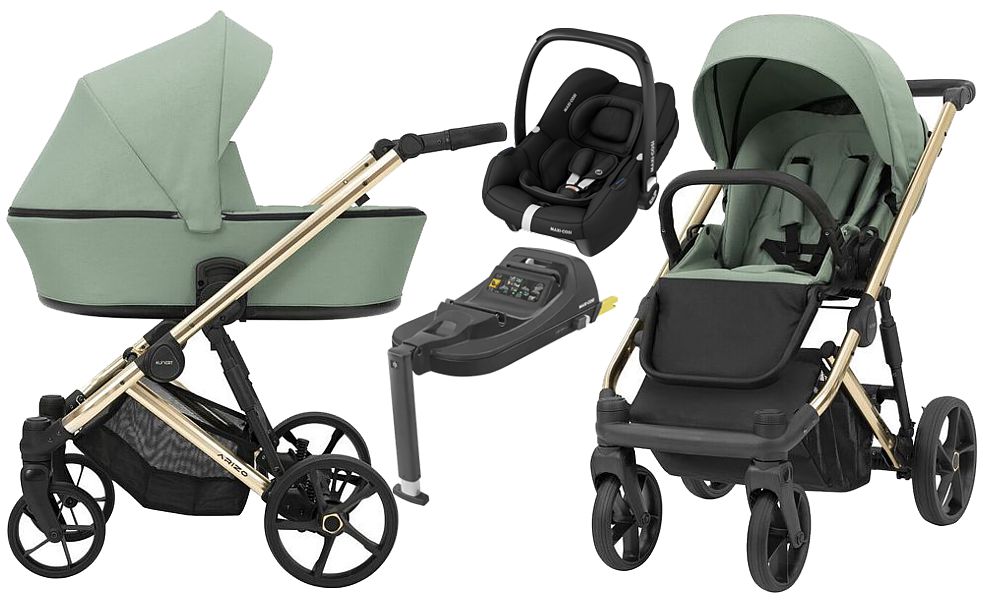 Kunert Arizo 4in1 Premium (pushchair + carrycot + Maxi Cosi Cabrio I-Size car seat + base) 2024 FREE DELIVERY