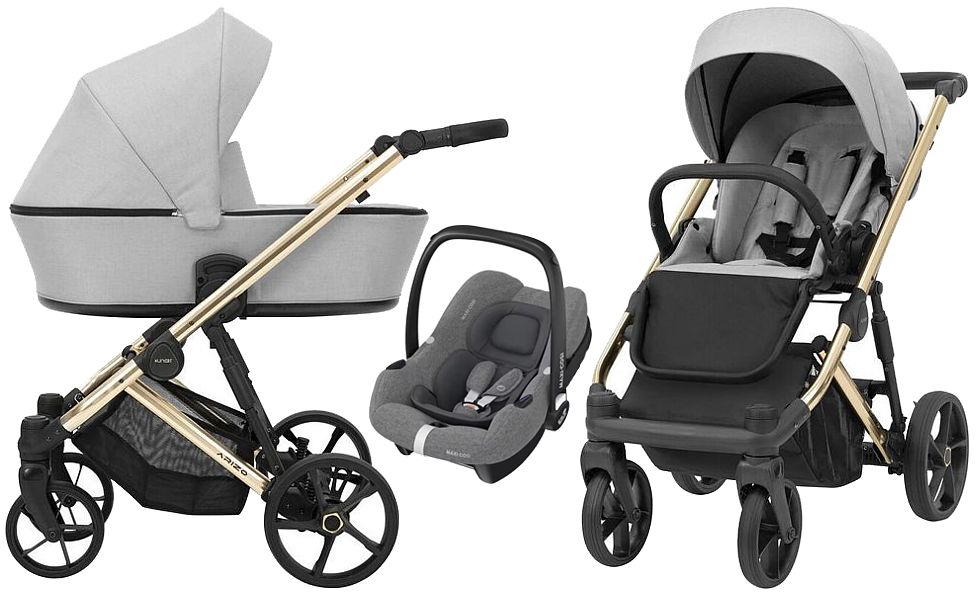 Kunert Arizo 3in1 Premium (pushchair + carrycot + Maxi Cosi Cabrio I-Size car seat) 2024 FREE DELIVERY