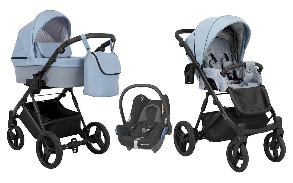 Kunert Lazzio 3in1 (pushchair + carrycot + Maxi Cosi Cabriofix car seat + adapter) 2023/2024 FREE DELIVERY