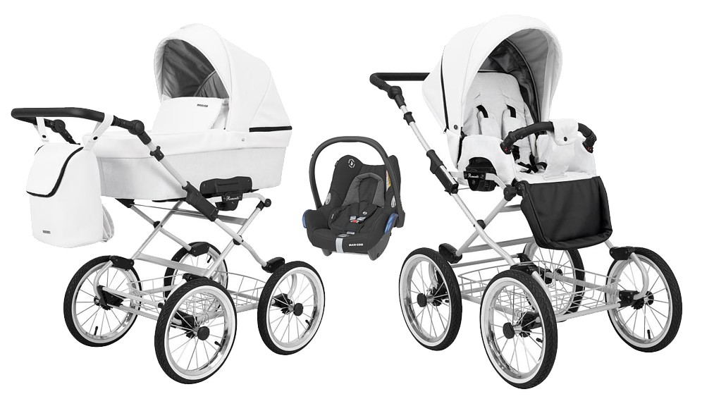 Kunert Romantic 3in1 (pushchair + carrycot + Maxi Cosi Cabrio car seat + adapter) 2023/2024