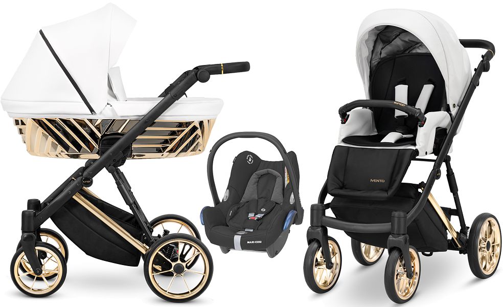 Kunert Ivento Premium Glam 3in1 (pushchair + carrycot + Maxi Cosi Cabrio car seat + adapter) 2023/2024 FREE DELIVERY