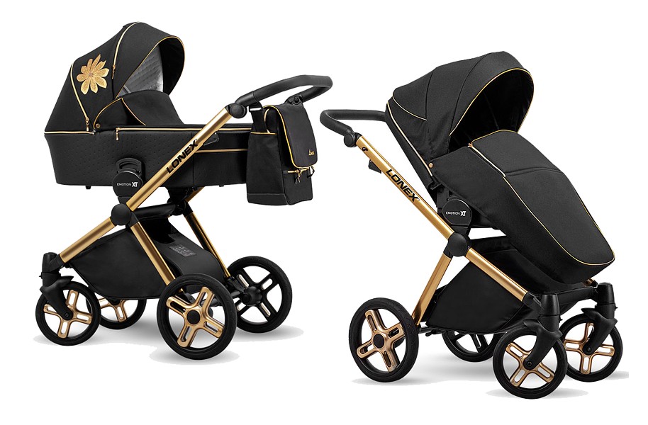 Lonex Emotion XT Flower 3in1 (pushchair + carrycot + Kite car seat with adapter) 2022/2023