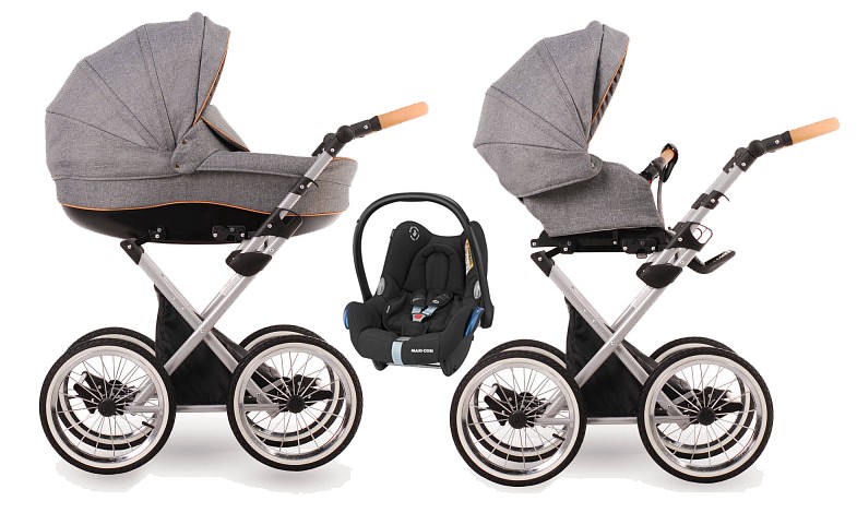 Lonex Parilla 3in1 (pushchair + carrycot + Maxi Cosi Cabrio car seat) 2022/2023