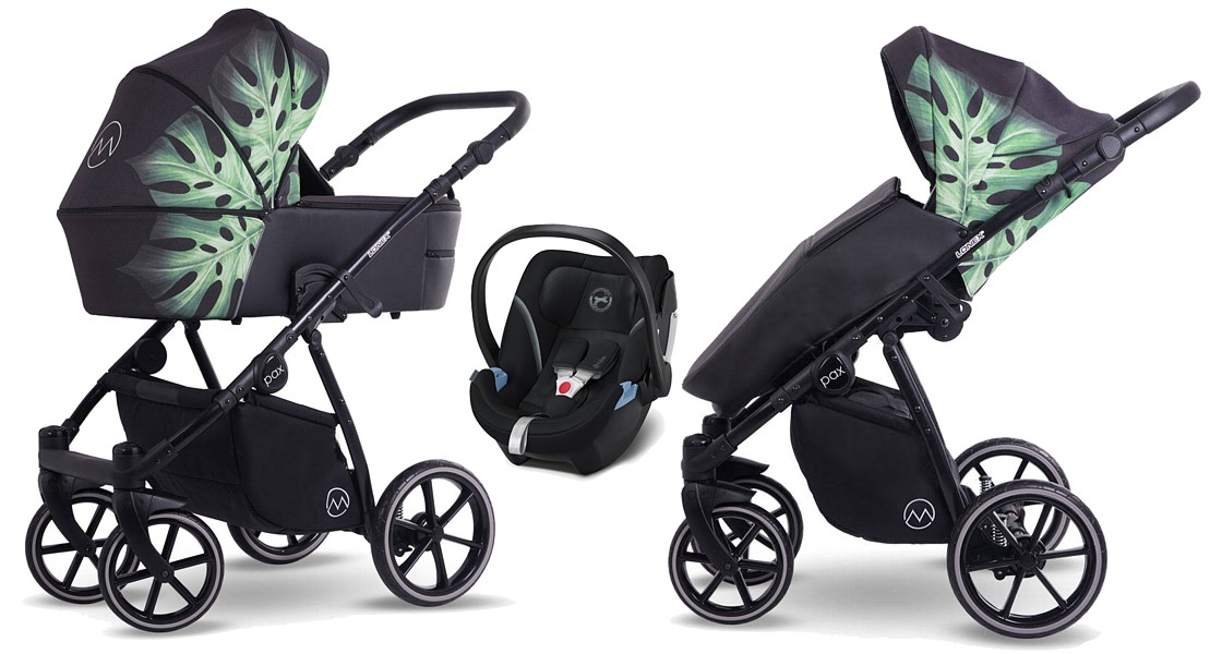 Lonex Pax 3in1 (pushchair + carrycot + Cybex Aton 5 car seat) 2022/2023 FREE DELIVERY