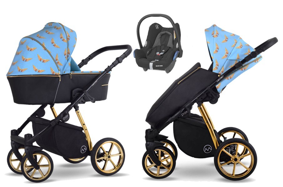 Lonex Pax Wings 3in1 (pushchair + carrycot + Maxi Cosi car seat) 2022/2023 FREE DELIVERY