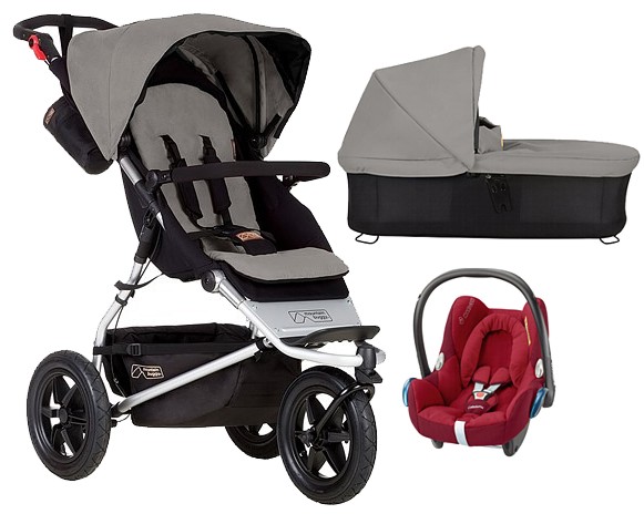 Mountain Buggy Urban Jungle 3in1 (pushchair + carrycot + Maxi Cosi Cabriofix car seat) 2022/2023 FREE DELIVERY