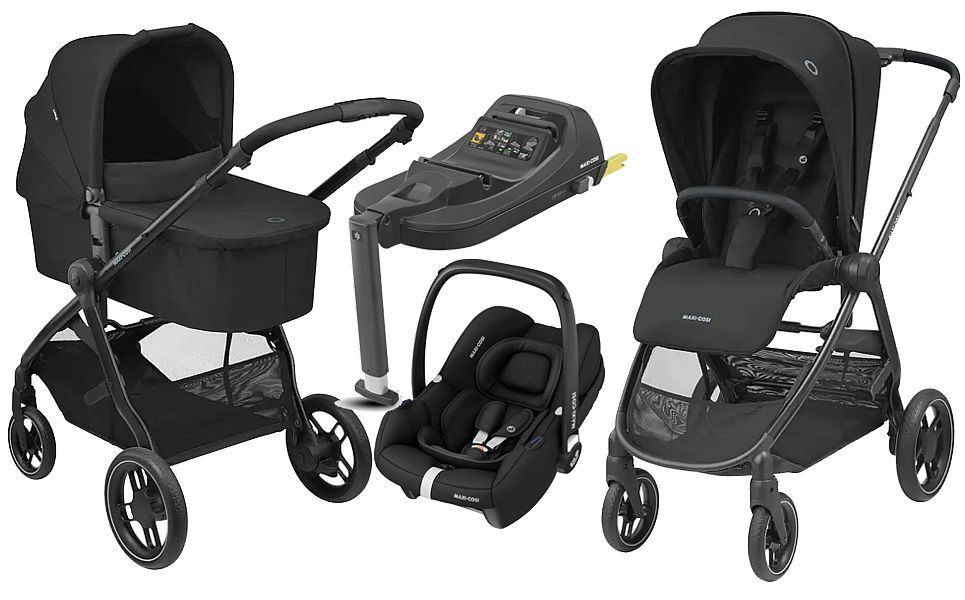 Maxi Cosi Street+ 4in1 (pushchair + carrycot + Maxi Cosi CabrioFix I-Size + isofix base I-size) 2022/2023 FREE DELIVERY