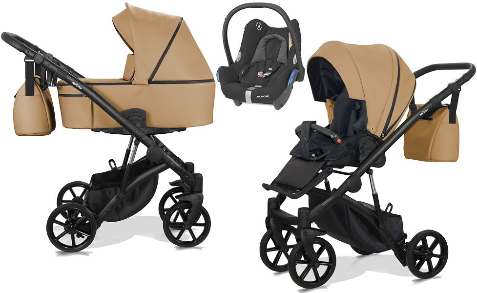 Milu Kids Atteso Sono Eco 3in1 (pushchair + carrycot + Maxi Cosi Cabrio car seat) 2023 FREE DELIVERY