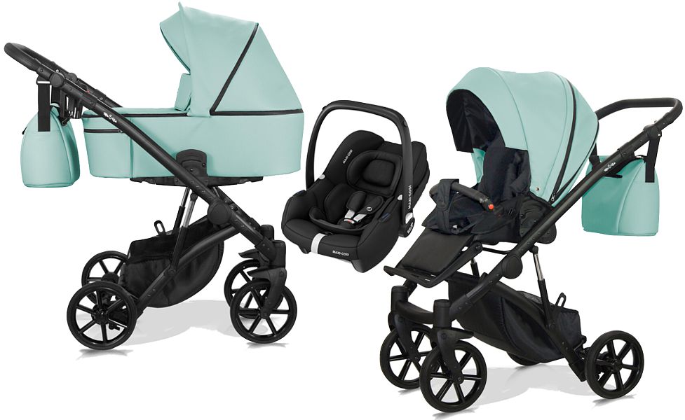 Milu Kids Atteso Sono Eco 3in1 (pushchair + carrycot + Maxi Cosi Cabrio I-Size car seat) 2023 FREE DELIVERY