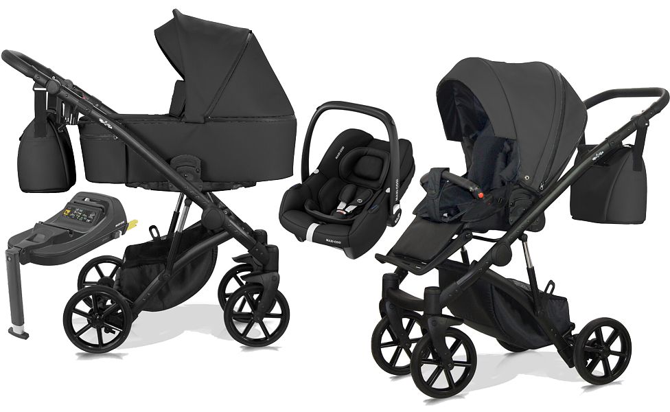 Milu Kids Atteso Sono Eco 4in1 (pushchair + carrycot + Maxi Cosi Cabrio I-Size car seat + base) 2023 FREE DELIVERY