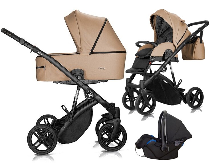 Milu Kids Atteso Ledo 3in1 (pushchair + carrycot + Kite car seat) 2022/2023