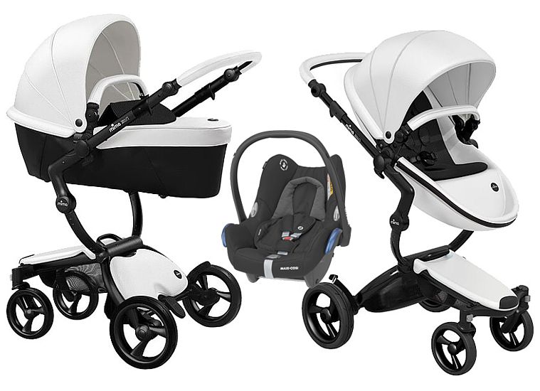 Mima Xari 4G 3in1 (frame + pushchair/carrycot + Color pack+ Maxi Cosi Cabrio car seat) Snow White FREE DELIVERY