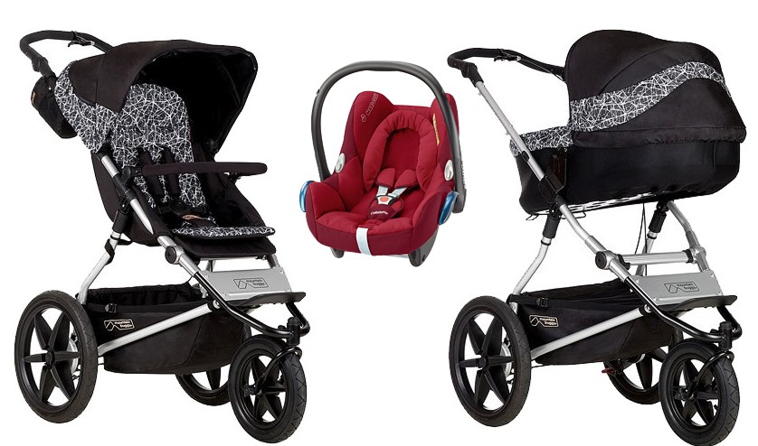 Mountain Buggy Terrain 3in1 (pushchair + carrycot + Maxi Cosi Cabrio car seat) 2022/2023 FREE DELIVERY