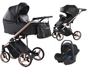 Natoni Jimmy Eco Leather 3in1 (pushchair + carrycot + Kite car seat) 2022/2023 - Click Image to Close