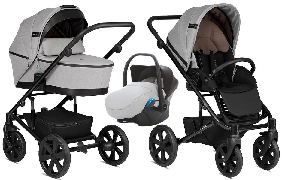 Noordi Aqua 3in1 (pushchair + carrycot + car seat with adapters) 2023 FREE DELIVERY