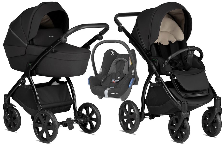 Noordi Luno All Trails 3in1 (pushchair + carrycot + Maxi Cosi Cabrio car seat) 2023 FREE DELIVERY