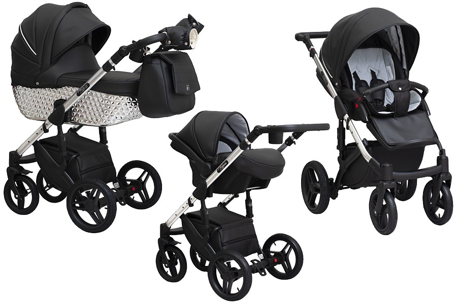 Paradise Baby Euforia Premium 3in1 (pushchair + carrycot + Kite car seat with adapters) 2023 FREE DELIVERY