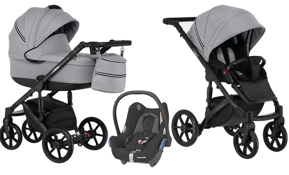 Paradise Baby Euforia S 3in1 (pushchair + carrycot + Maxi Cosi Cabrio car seat) 2023 FREE DELIVERY