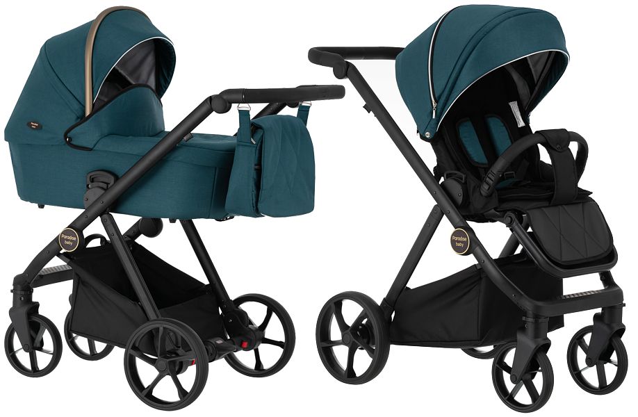 Paradise Baby RX 2in1 (pushchair + carrycot) frame Black Matte 2024 FREE DELIVERY