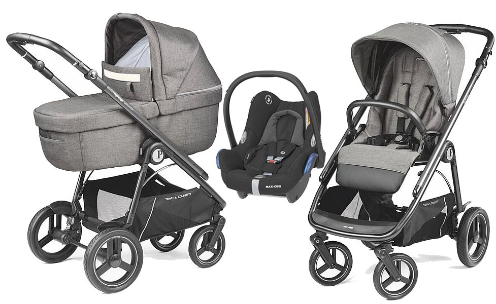 Peg-Perego Veloce TC 3in1 (pushchair + carrycot Culla Elite + Maxi Cosi Cabrio car seat) 2023 FREE SHIPPING