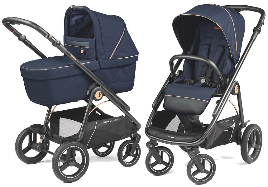 Peg-Perego Veloce TC 2in1 (pushchair + carrycot Culla Elite Gran Pagoda) Blue Shine 2023 FREE SHIPPING