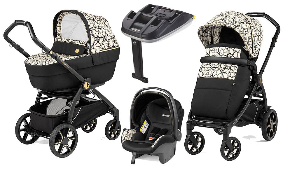 Peg-Perego Book 4in1 (pushchair + Culla Elite carrycot + Primo Viaggio SL car seat + isofix base) 2023/2024 FREE SHIPPING