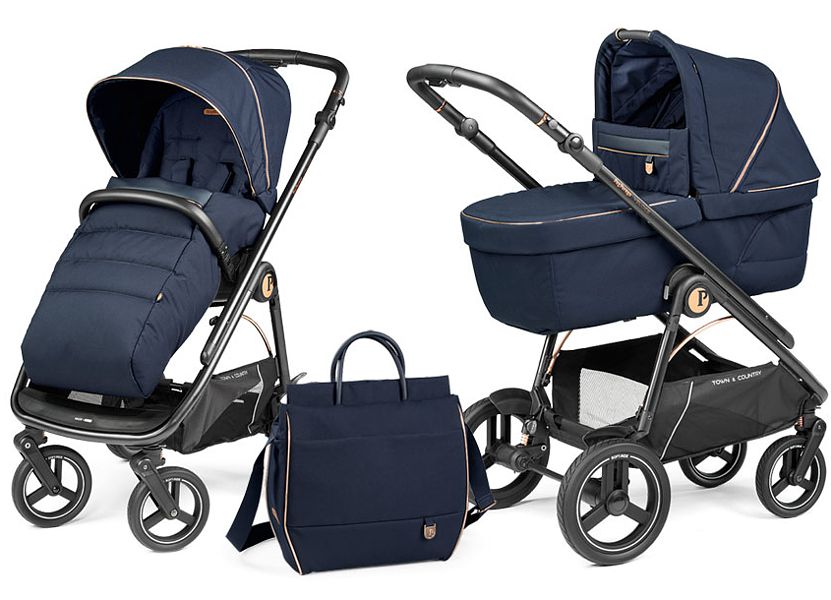 SPECIAL! Peg-Perego Veloce TC 2in1 (pushchair + carrycot Culla Elite Gran Pagoda + bag) Blue Shine 2023 FREE SHIPPING