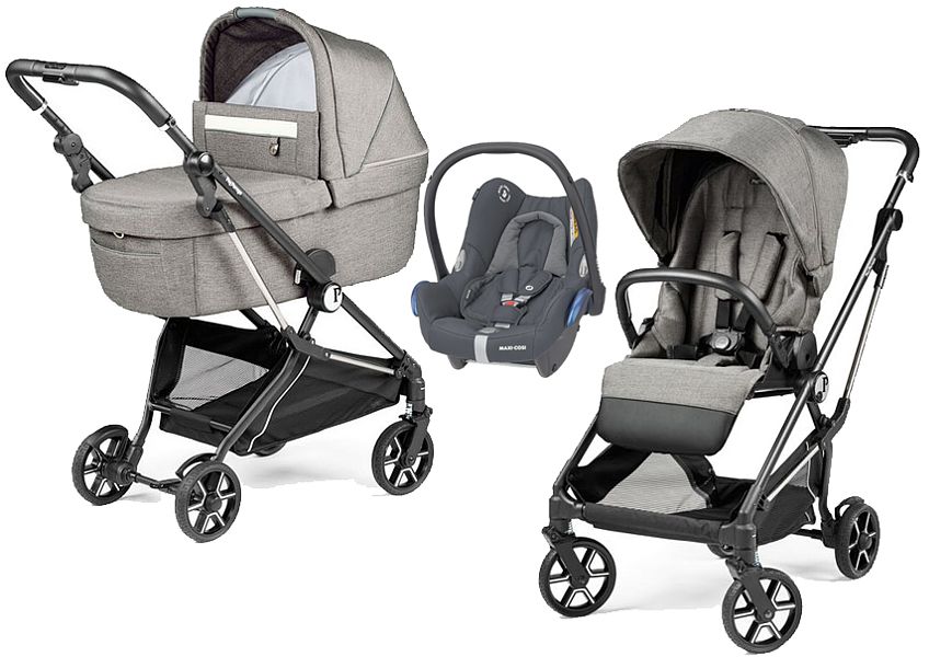 Peg-Perego Vivace 3in1 (pushchair + carrycot Grande + Maxi Cosi Cabrio car seat) 2023/2024 FREE SHIPPING