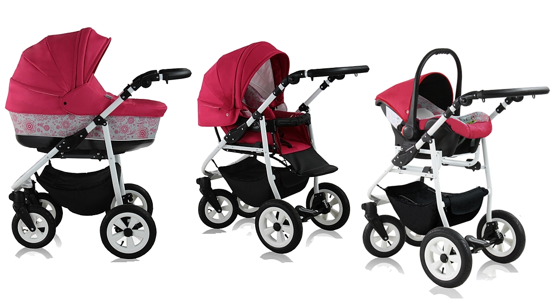 Prampol Style 3in1 (pushchair + carrycot + car seat with adapter) 2023/2024