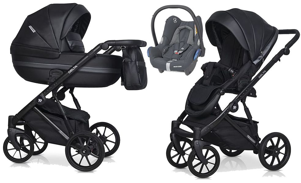 Riko Basic Delta Ecco 3in1 (pushchair + carrycot + Maxi-Cosi Cabrio car seat) 2024 FREE DELIVERY