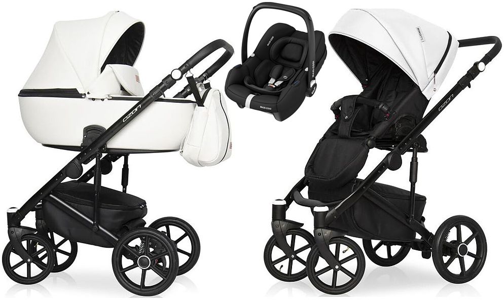 Riko Basic Ozon 3in1 (pushchair + carrycot + Maxi-Cosi Cabrio I-Size carseat) 2024 FREE DELIVERY