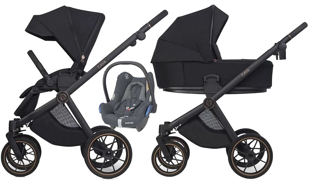 Riko Cava 3in1 (pushchair + carrycot + Maxi Cosi Cabrio car seat) 2024 FREE DELIVERY