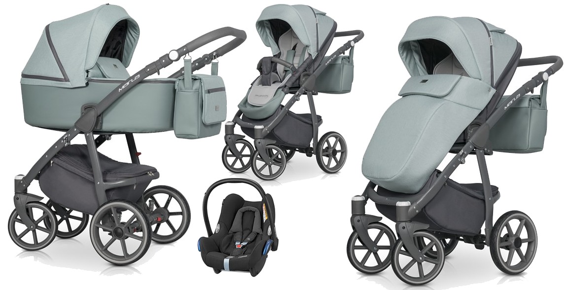 Riko Marla 3in1 (pushchair + carrycot + Maxi Cosi Cabriofix car seat) 2022/2023 FREE DELIVERY