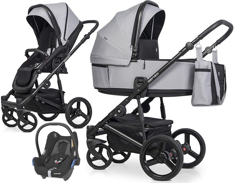 Riko Senso 3in1 (pushchair + carrycot + Maxi Cosi Cabrio car seat) 2022/2023 FREE DELIVERY