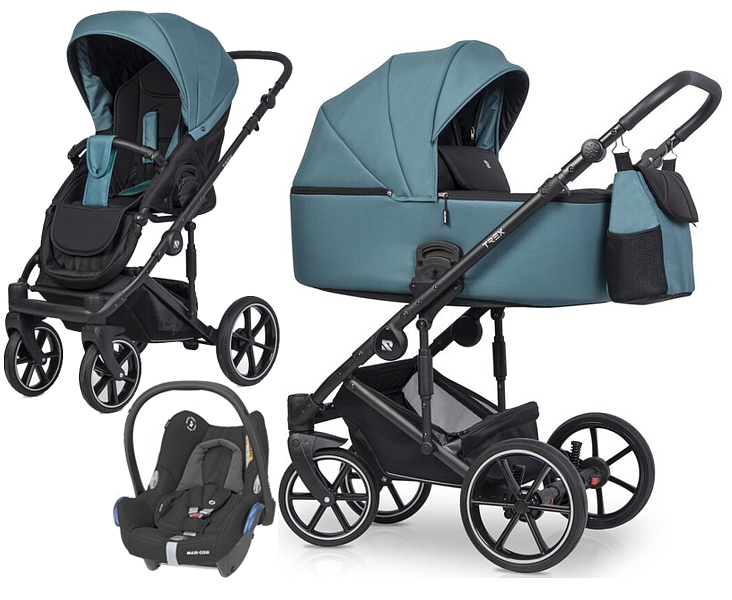 Riko Trex 3in1 (pushchair + carrycot + Maxi Cosi Cabrio Car seat) 2023/2024 FREE DELIVERY