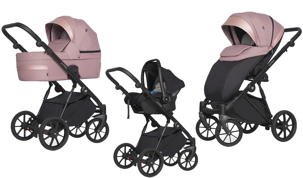 Riko Ultima Ultra Light 3in1 (pushchair + carrycot + Kite car seat with adapters) 2022/2023