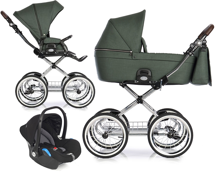 Roan Coss Classic 3in1 (pushchair + carrycot + Kite car seat with adapters) 2022/2023 FREE DELIVERY