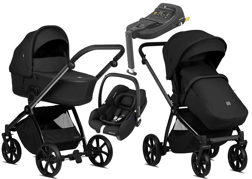 Tutis Mio 3+ 4in1 (pushchair + carrycot + Maxi Cosi CabrioFix I-Size + isofix base I-size) 2024 FREE DELIVERY