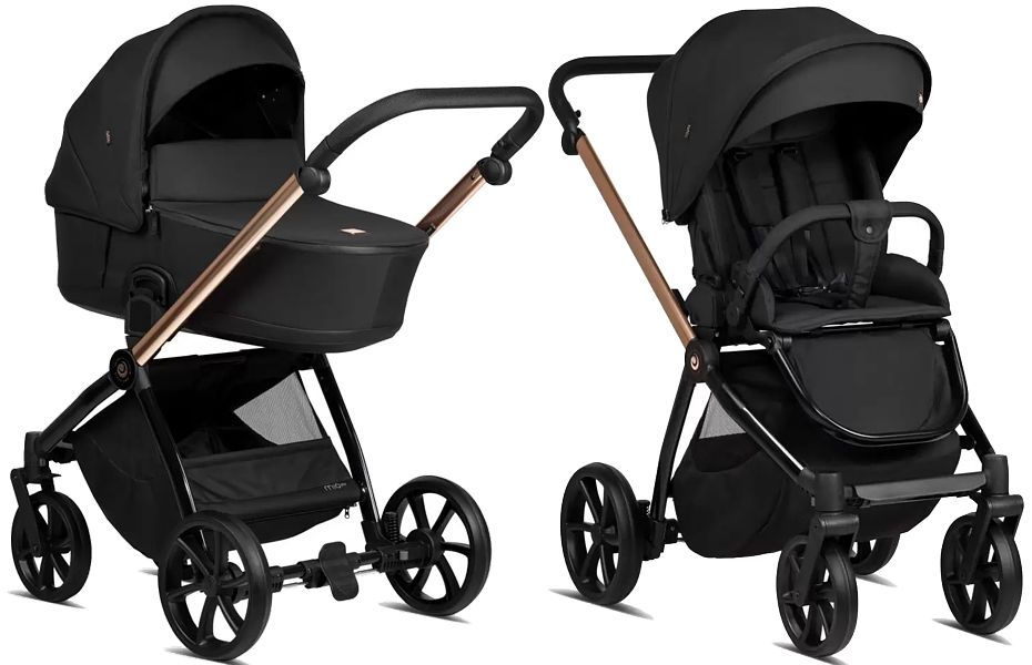 Tutis Mio Plus Thermo 2in1 (pushchair + carrycot) Black Collection 2023/2024 FREE DELIVERY