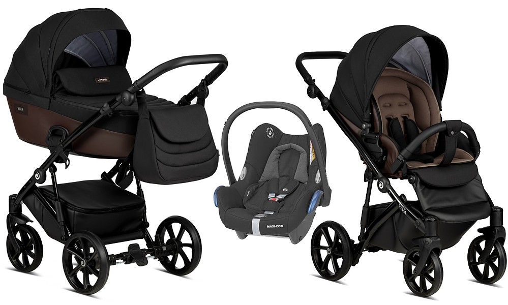 Tutis Viva 4 Essential 3in1 (pushchair + carrycot + Cabrio car seat) 2023/2024 FREE DELIVERY