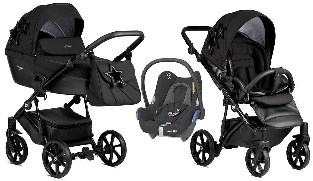 Tutis Viva 4 Star 3in1 (pushchair + carrycot + Cabrio car seat) 2023/2024 FREE DELIVERY