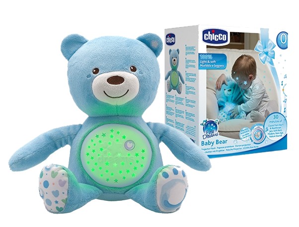 Chicco Teddy Bear mit projector blau