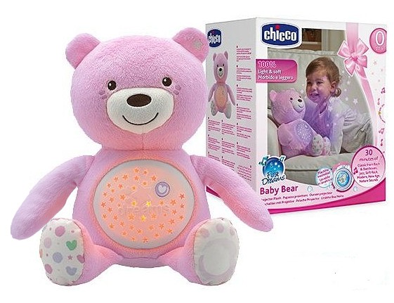 Chicco Teddy bear mit the projector - rosa