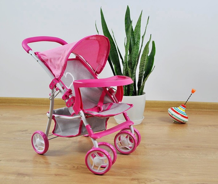 Milly Mally Wózek dla lalek Kate Prestige Pink KURIER GRATIS