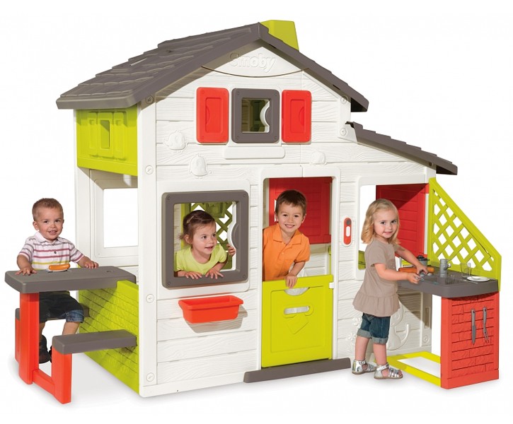 SMOBY Friends Garden House with a bell and a kitchen 810200