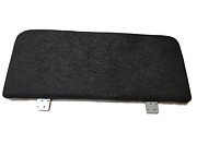 Timoore Elle tapicerowana barierka do łóżeczka black (62x26x4)
